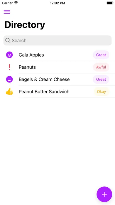 Скриншоты Crohns Food Tracker