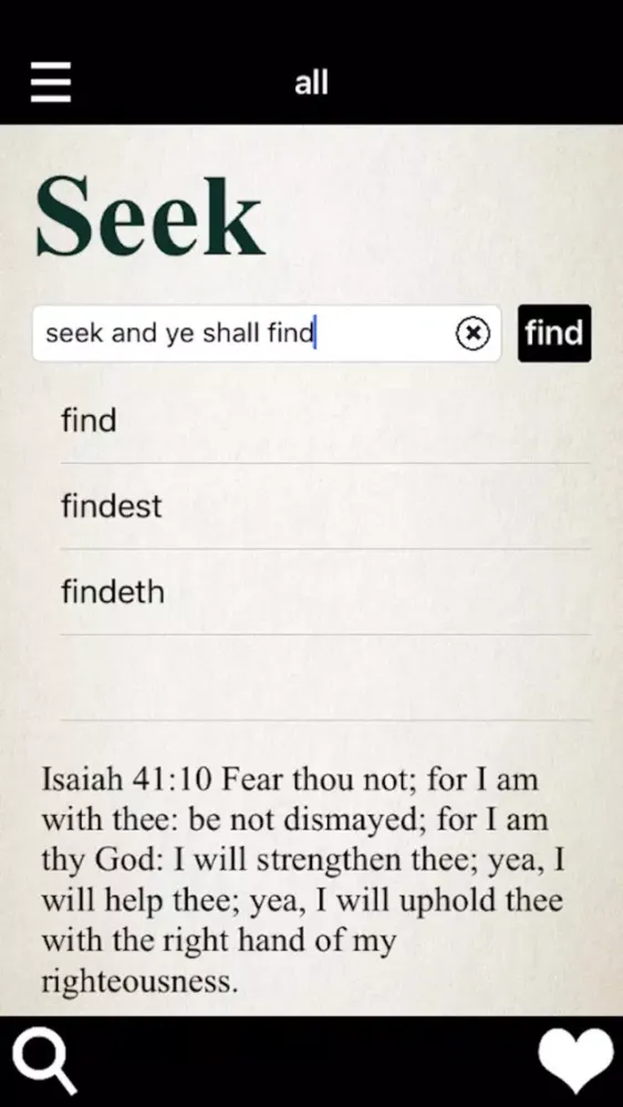 Capturas de tela do Ye Shall Find - for iPhone