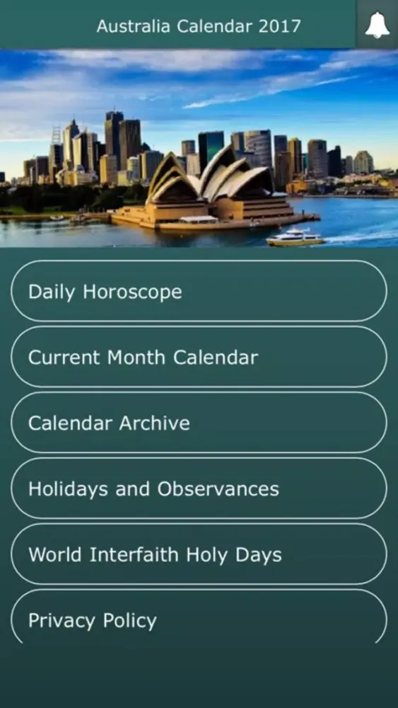 Скриншоты Australia Calendar 2017 with Horoscope