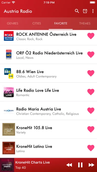 Capturas de tela do Austria Radio - Österreich FM