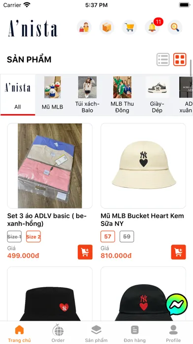Zrzuty ekranu Anista