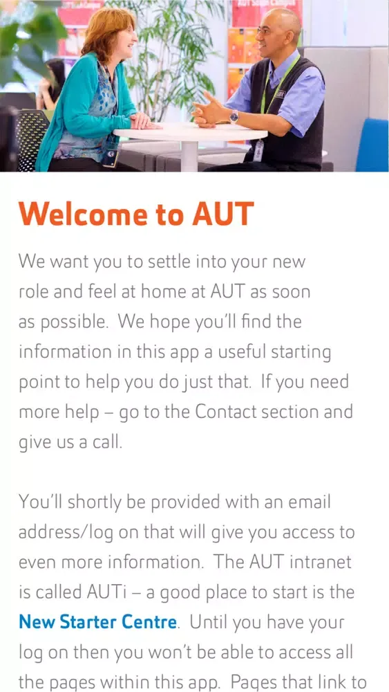 Ảnh chụp màn hình của A Good Start at AUT