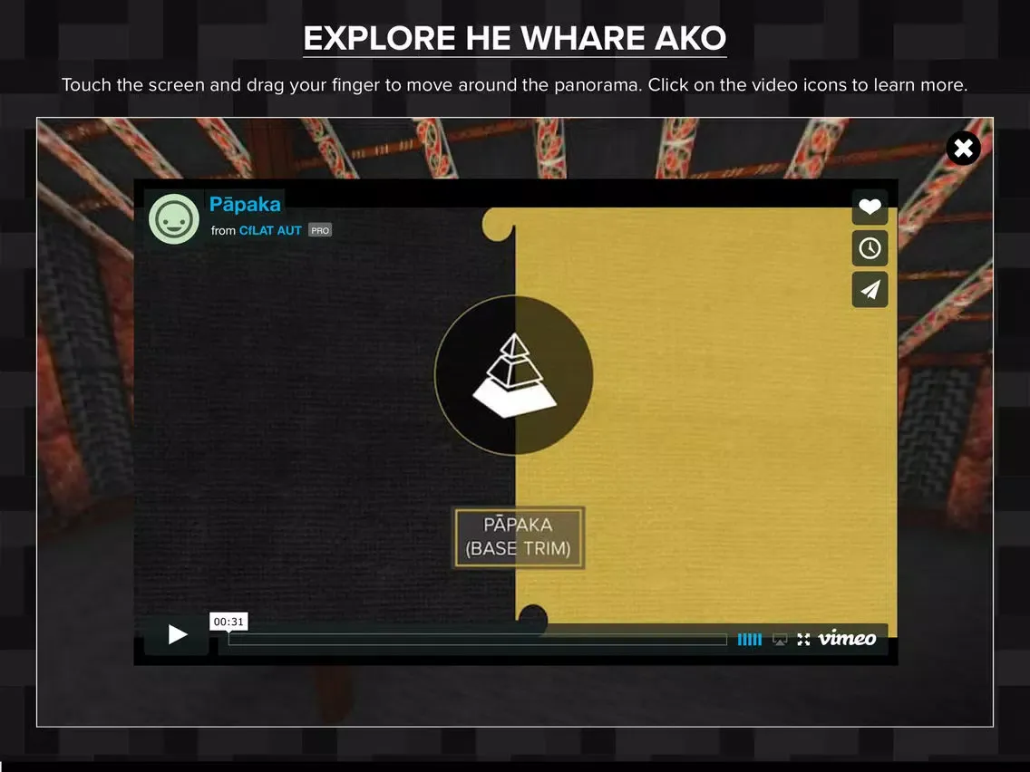 Capturas de tela do He Whare Ako iPad 