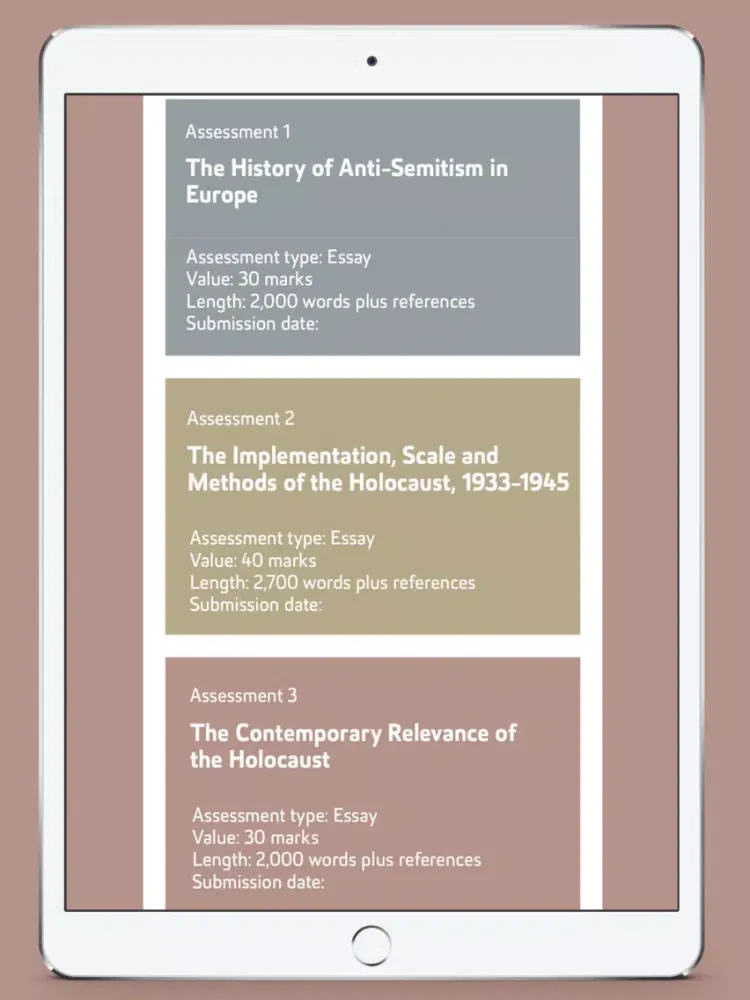 تصاویر The Holocaust iPad 