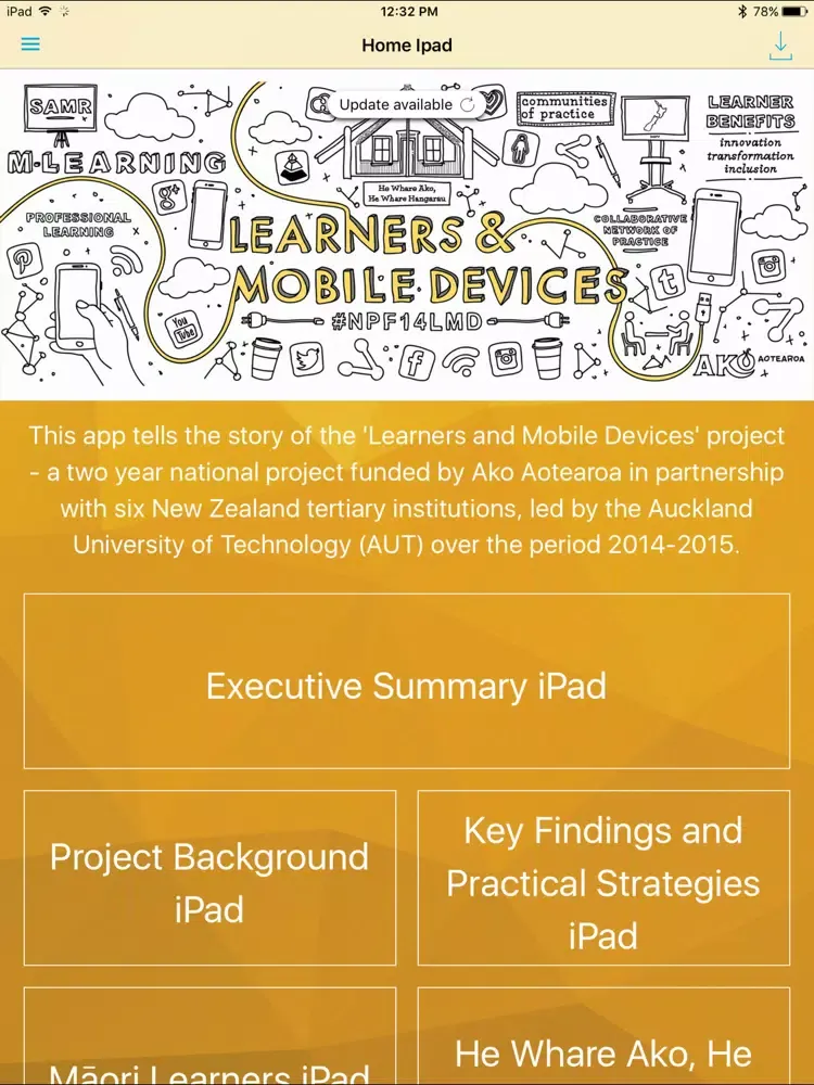 Tangkapan layar Learners and Mobile Devices iPad 