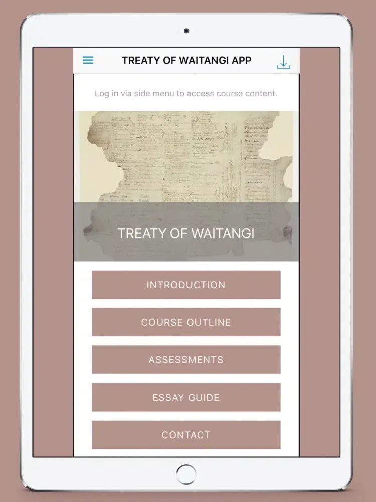 Capturas de pantalla de Treaty of Waitangi iPad 