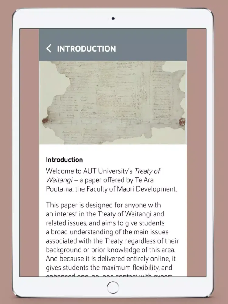 Capturas de pantalla de Treaty of Waitangi iPad 