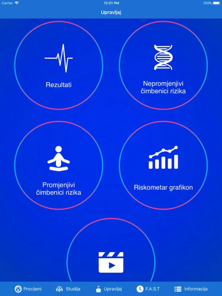 Stroke RiskoMeter CroatianLite iPad 应用截图