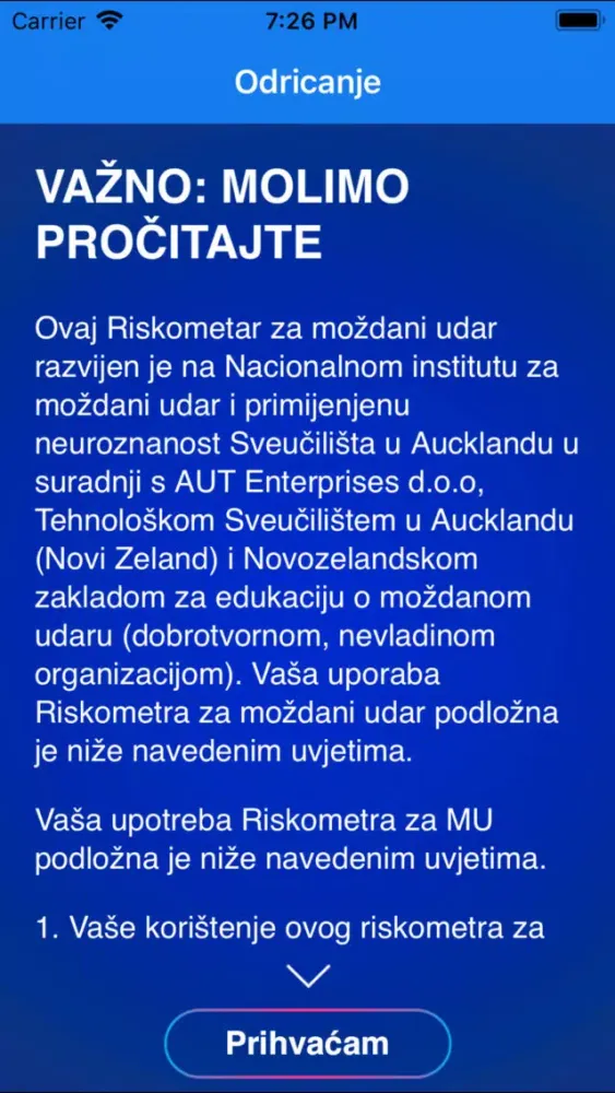 Stroke RiskoMeter CroatianLite应用截图