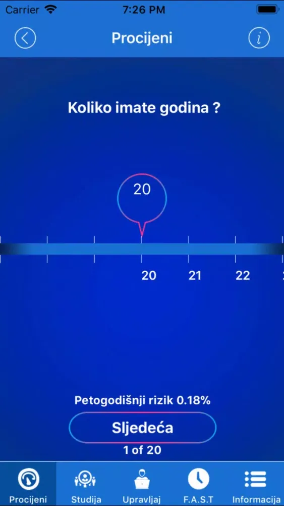 Stroke RiskoMeter CroatianLite应用截图