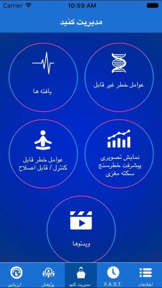 Stroke RiskoMeter Pro - Farsi سکرین شاٹس