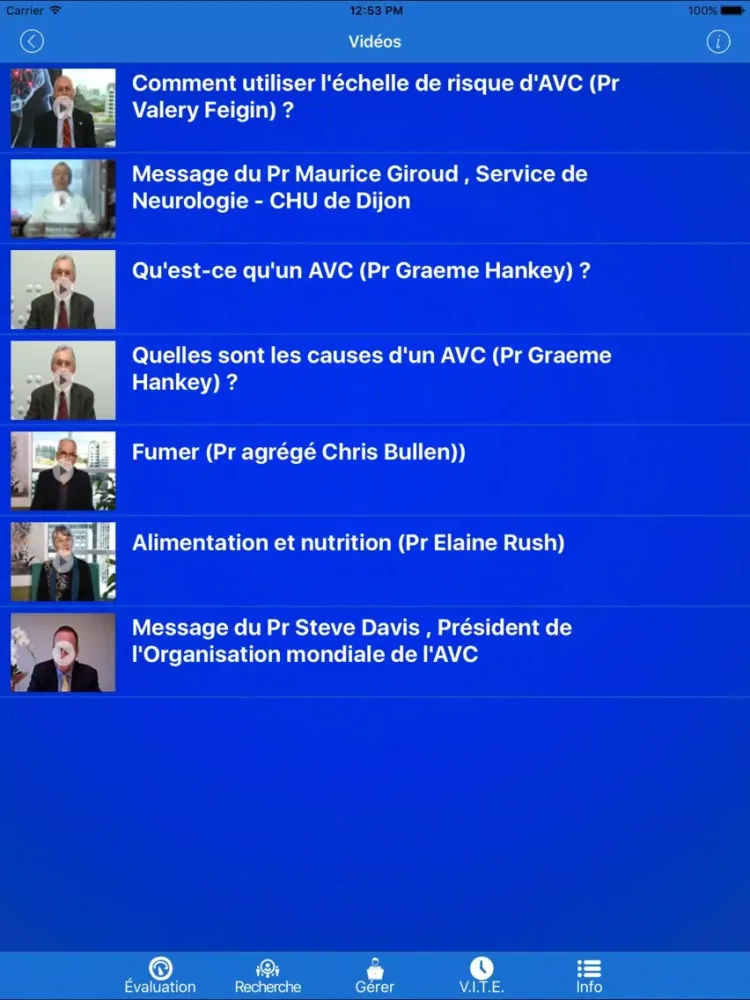 Capturas de pantalla de Riskomètre de l'AVC Pro iPad 