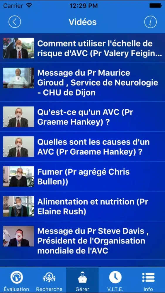 Capturas de pantalla de Riskomètre de l'AVC Pro