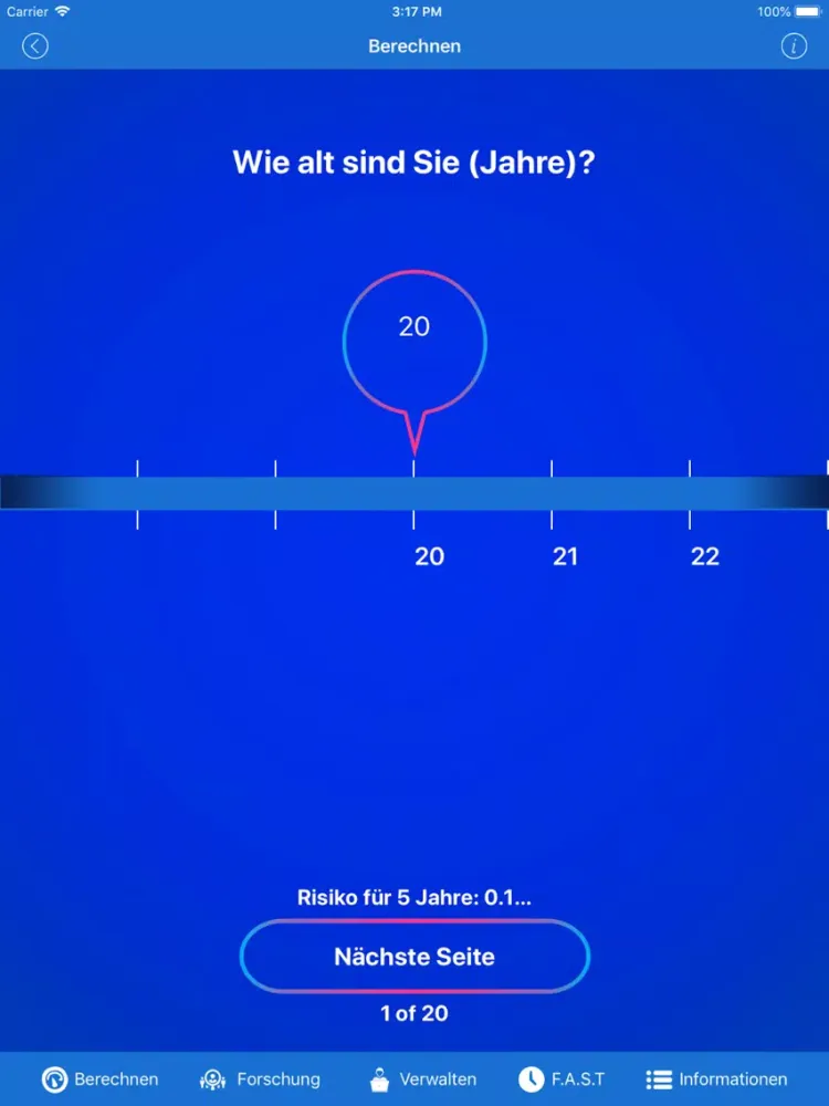 Capturas de pantalla de Stroke Riskometer German Pro iPad 