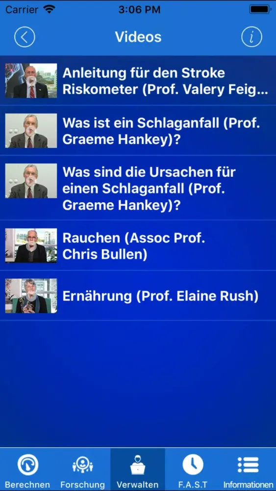 Capturas de pantalla de Stroke Riskometer German Pro