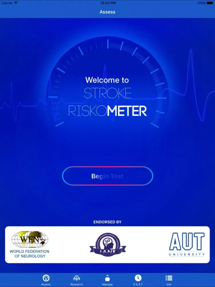Screenshot di Stroke Riskometer iPad 
