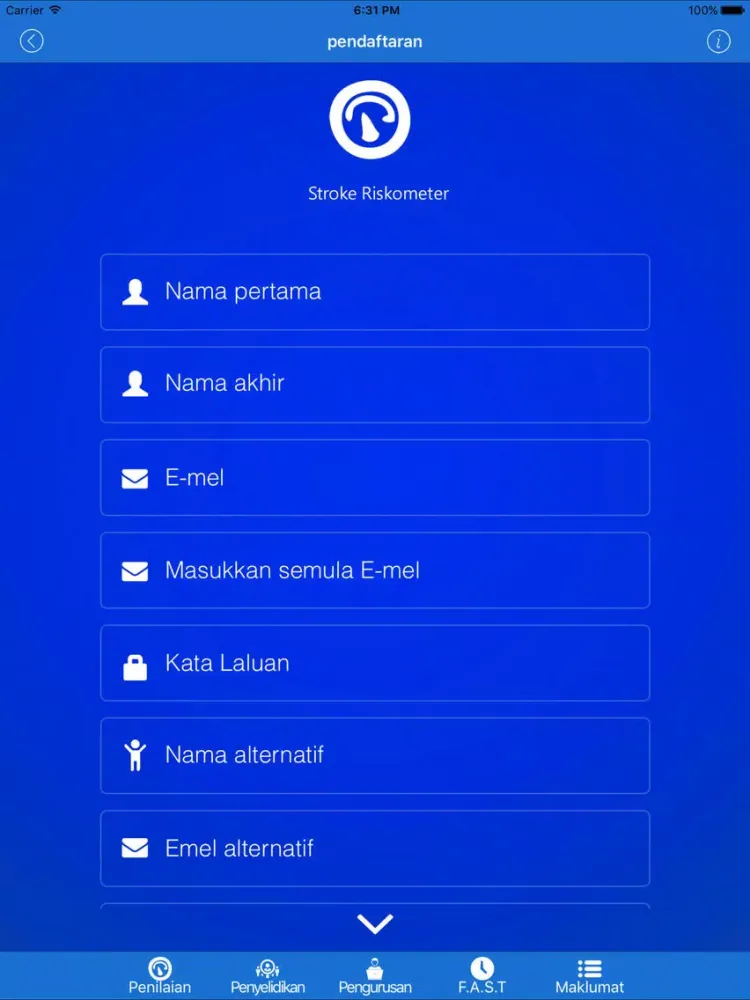 Strok Riskometer iPad  Ekran Görüntüleri