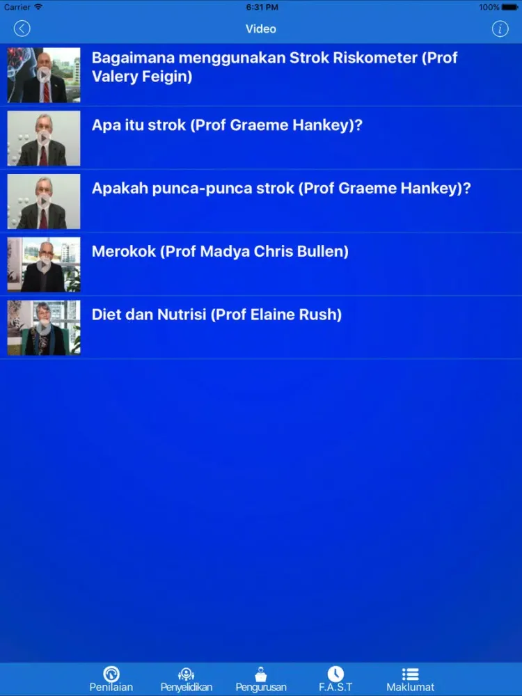 Strok Riskometer iPad  Ekran Görüntüleri