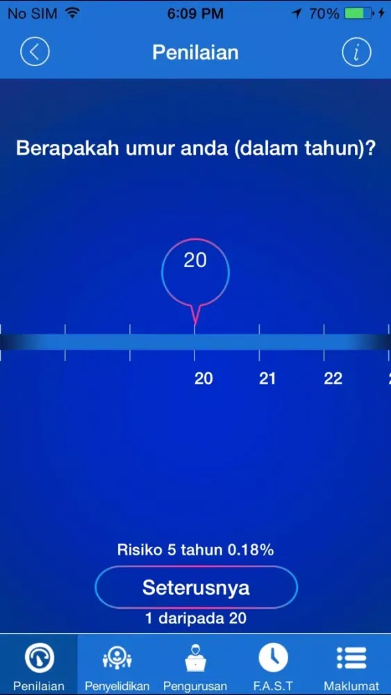 Strok Riskometer Ekran Görüntüleri