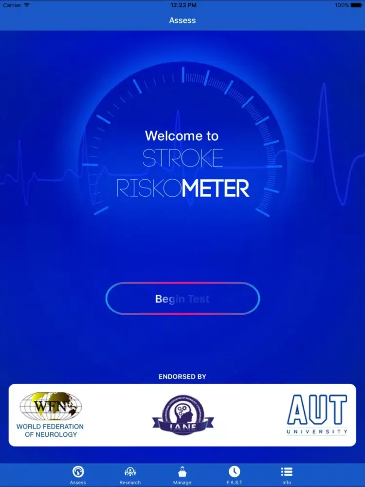 Скриншоты Stroke Riskometer Pro iPad 