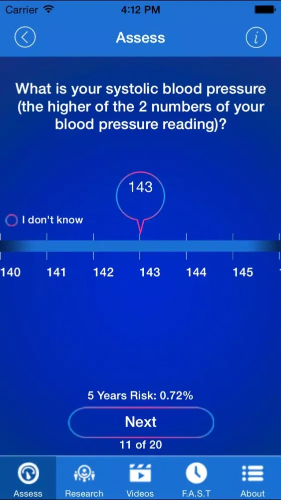 Скриншоты Stroke Riskometer Pro