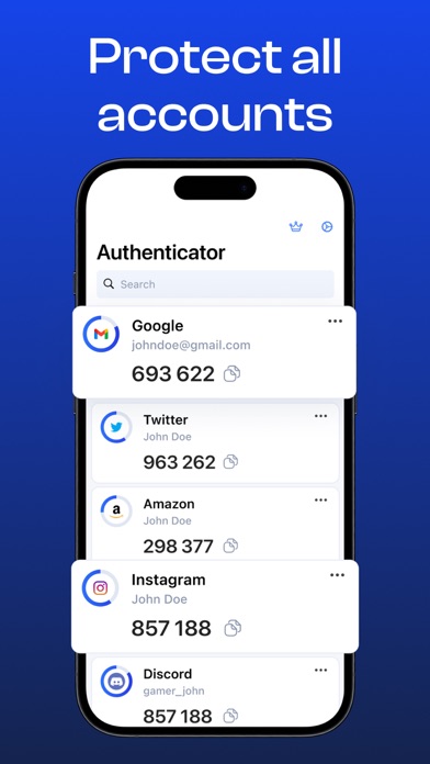 Tangkapan layar 2FA Authenticator: Auth Verify