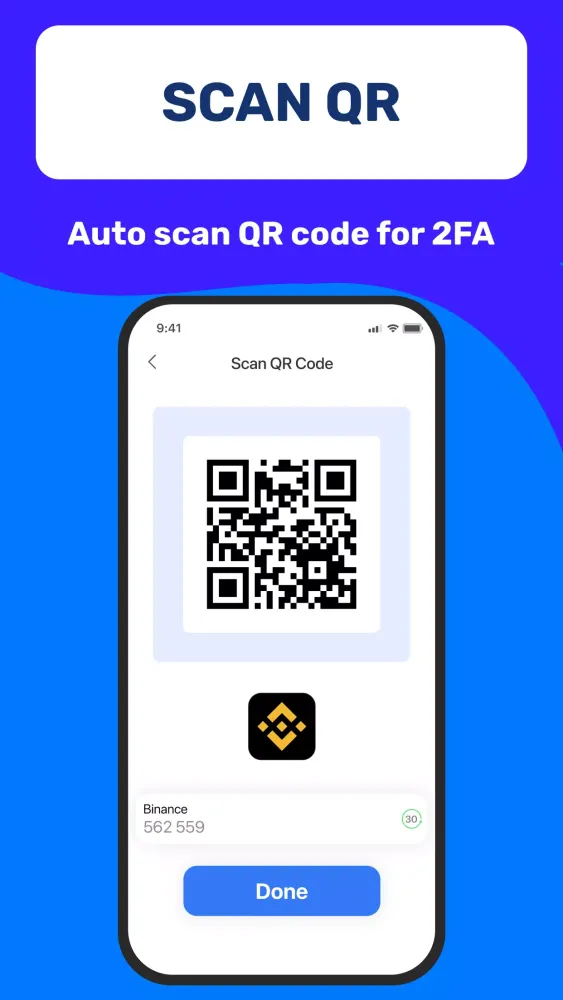 Tangkapan skrin Authenticator App