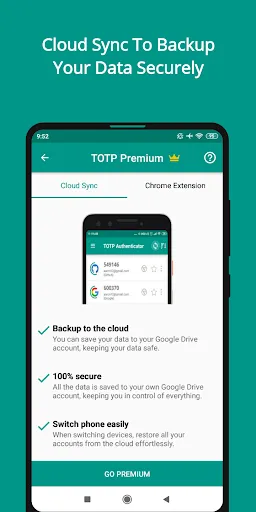 Ảnh chụp màn hình của TOTP Authenticator – 2FA Cloud