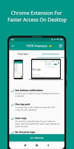 Ảnh chụp màn hình của TOTP Authenticator – 2FA Cloud