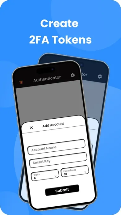 Authe for Google Authenticator Screenshots