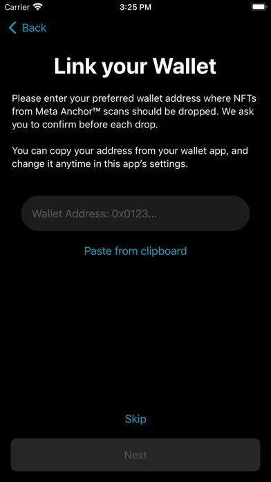Screenshot di Meta Anchor