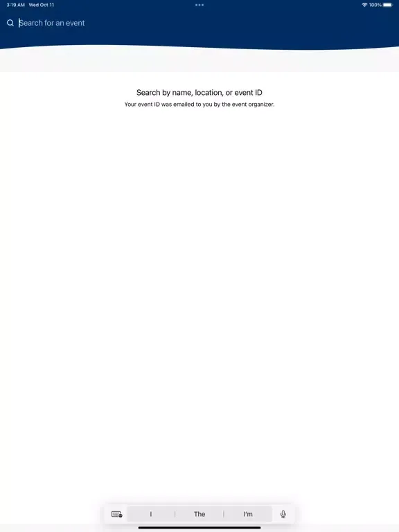Ảnh chụp màn hình của Authority Brands Events iPad 