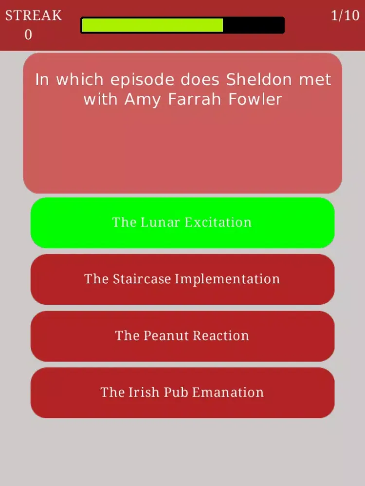 Zrzuty ekranu Trivia for The Big Bang Theory - A fan quiz for the TV series sitcom iPad 