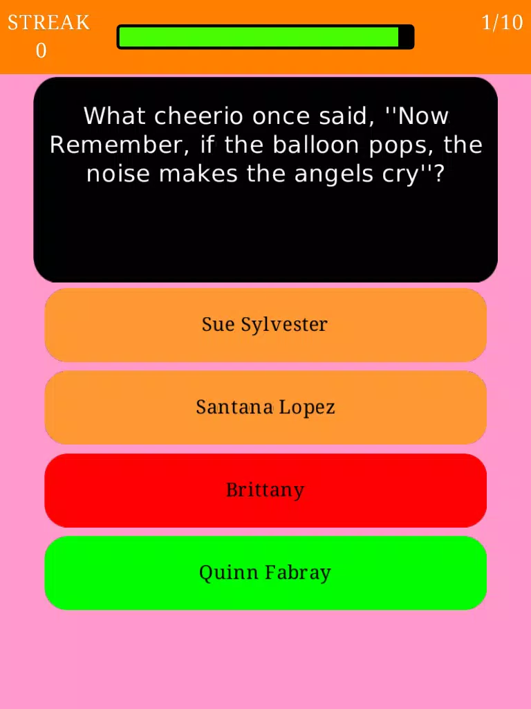 Zrzuty ekranu Trivia for Glee - Fan Quiz for the TV musical comedy series iPad 