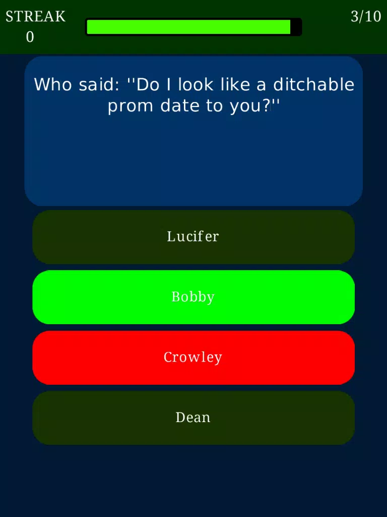 Captures d'écran de Trivia for Supernatural - Fan quiz for the American fantasy horror TV series iPad 