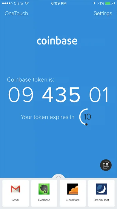 Capturas de pantalla de Twilio Authy