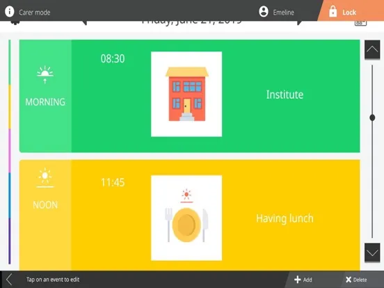 Agenda — AMIKEO APPS iPad  Ekran Görüntüleri