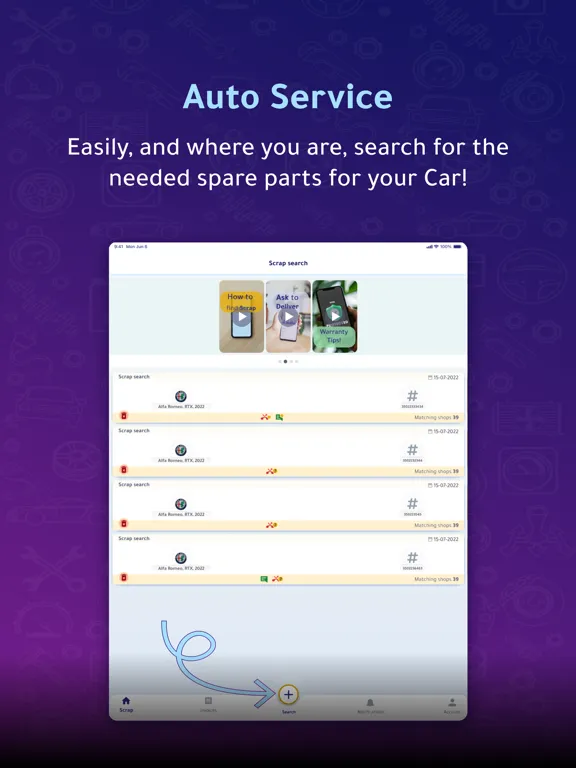 Auto service اوتو سيرفس iPad  スクリーンショット