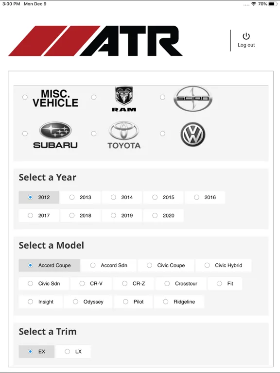 Tangkapan skrin Auto Trim Restyling iPad 