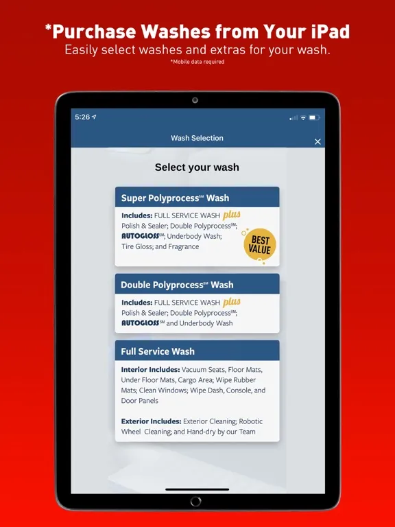 Autobell Car Wash iPad  سکرین شاٹس