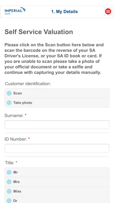Screenshot di Imperial Self Service