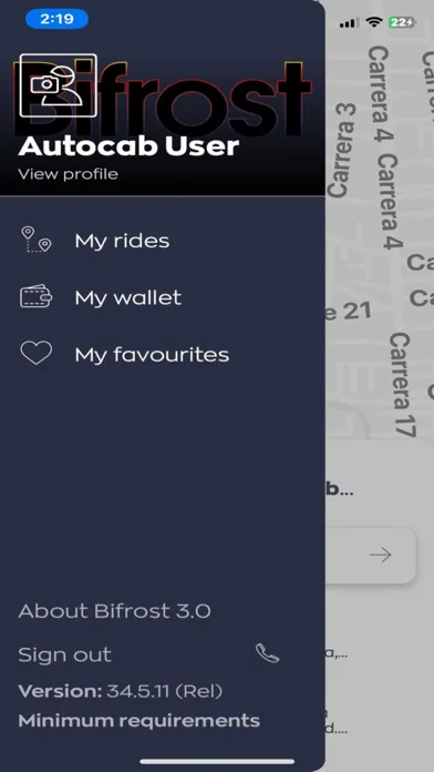 Capturas de pantalla de Bifrost Taxi