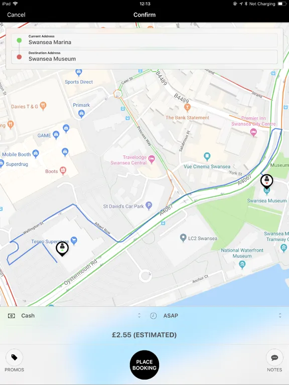 Data Cabs Swansea iPad  سکرین شاٹس