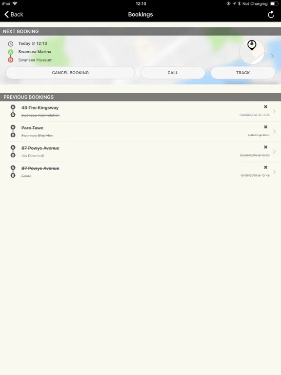 Data Cabs Swansea iPad  سکرین شاٹس