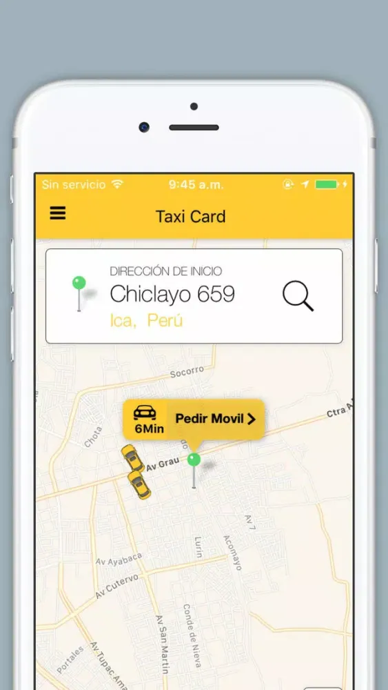 Tangkapan skrin TAXI CARD ICA