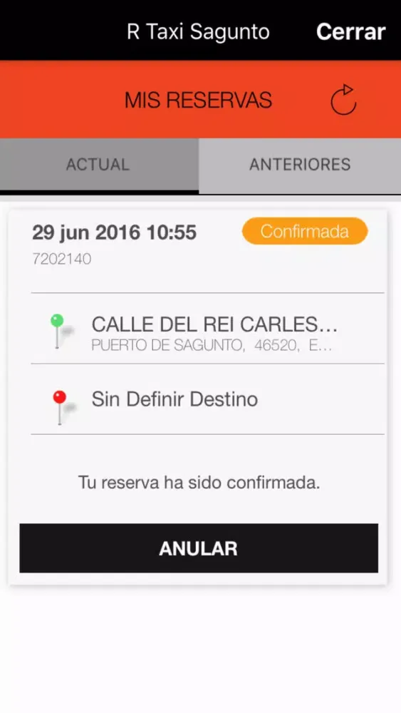 Tangkapan skrin R Taxi Sagunto