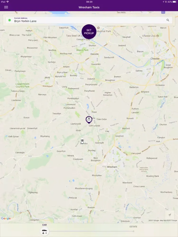 Zrzuty ekranu Wrexham Taxis iPad 