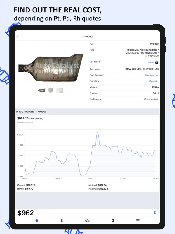 ภาพหน้าจอของ Auto Catalyst Market Catalog iPad 