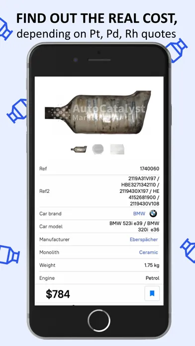 ภาพหน้าจอของ Auto Catalyst Market Catalog