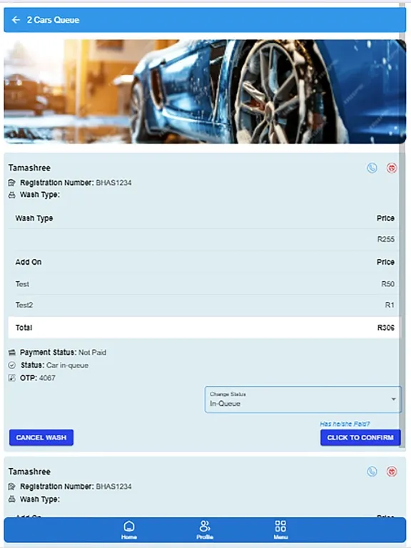 Screenshot di Autoclick Carwash Business iPad 